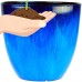 Gardener Select 18" Egg Planter Blue Flower Planter   562948447